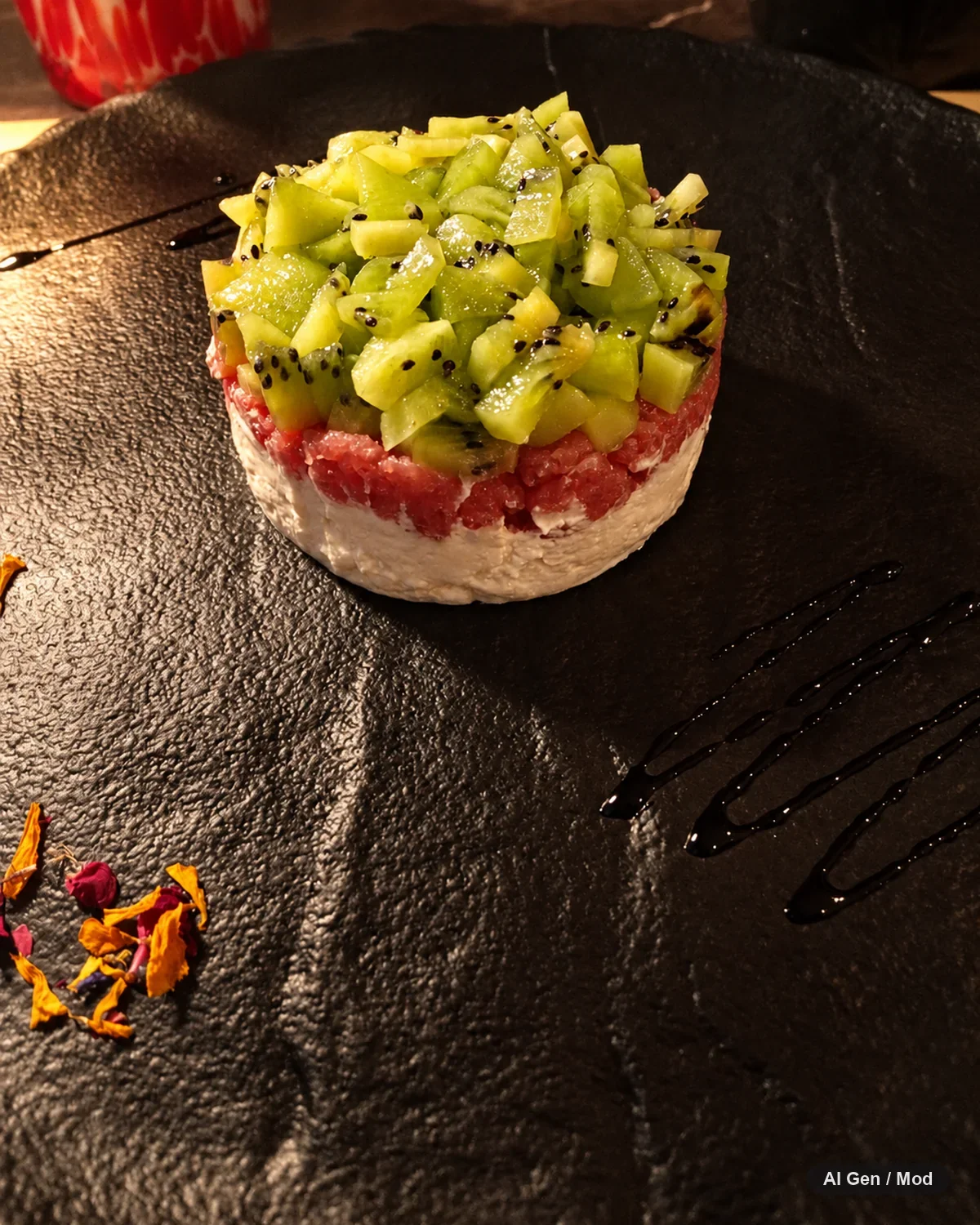 Tartare di tonno, olio EVO e lime a La Vida, Venezia